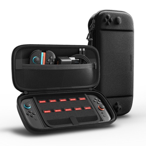 
Apsauginis dėklas, skirtas „Nintendo Switch 2“ ir priedams – juodas
