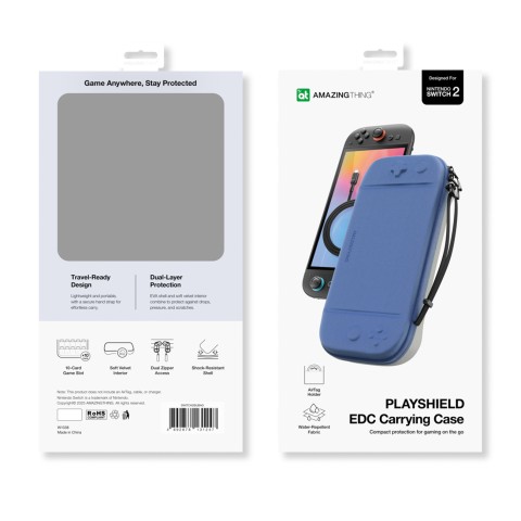 
Apsauginis dėklas, skirtas „Nintendo Switch 2“ ir priedams – mėlynas

