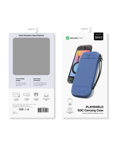 
Apsauginis dėklas, skirtas „Nintendo Switch 2“ ir priedams – mėlynas

