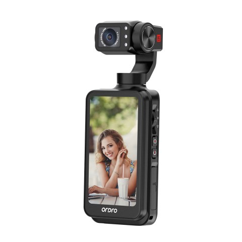 
3 ašių stabilizatoriaus kamera, skirta „Vlog“, „YouTube“, „Pocket M5 5K“, 3,5 colio IPS
