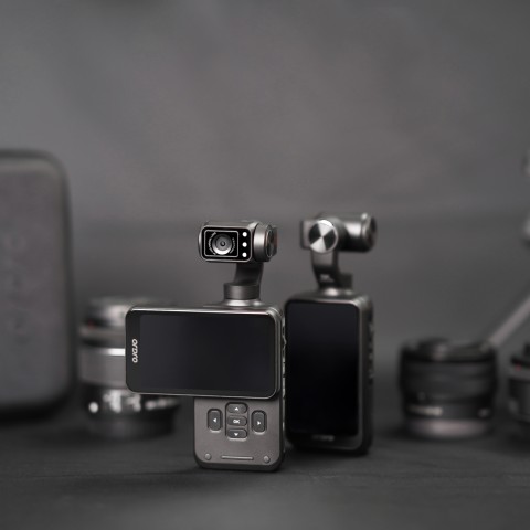 
3 ašių stabilizatoriaus kamera, skirta „Vlog“, „YouTube“, „Pocket M5 5K“, 3,5 colio IPS
