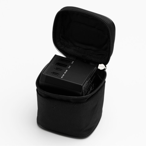 
Kelioninis adapteris ES JK JAV AUS USB-C USB-A GaN 70W - juodas
