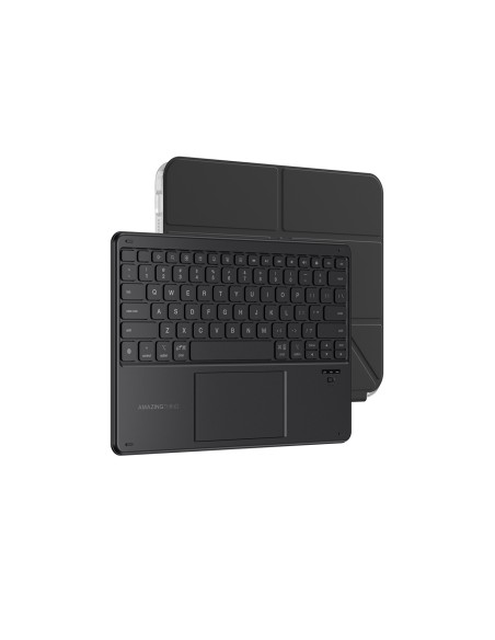 
Dėklas su jutikliniu skydeliu ir klaviatūra, skirtas „iPad 11& 39 & 39 2025“ – juodas
