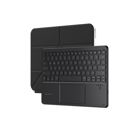 
Dėklas su jutikliniu skydeliu ir klaviatūra, skirtas „iPad 11& 39 & 39 2025“ – juodas
