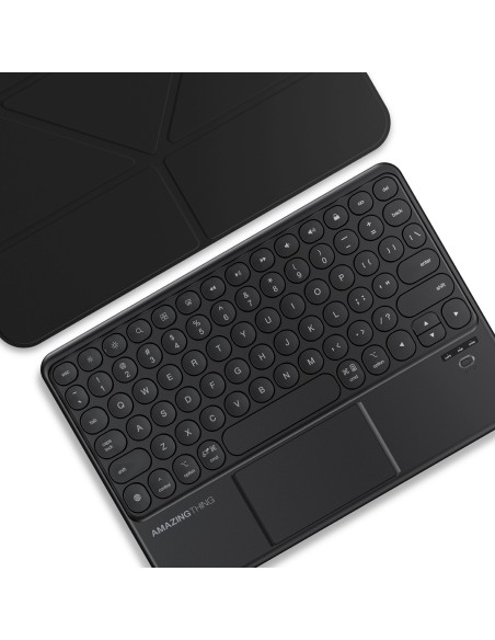 
Dėklas su jutikliniu skydeliu ir klaviatūra, skirtas „iPad 11& 39 & 39 2025“ – juodas
