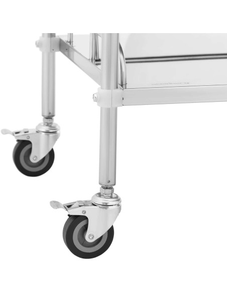 Kosmetinio gydymo laboratorinis vežimėlis iš plieno 3 lentynos 85 x 47 x 86 cm 45 kg Kosmetinio gydymo laboratorinis vežimėlis iš plieno 3 lentynos 85 x 47 x 86 cm 45 kg