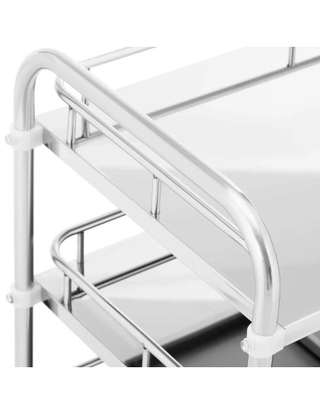 Kosmetinio gydymo laboratorinis vežimėlis iš plieno 3 lentynos 85 x 47 x 86 cm 45 kg Kosmetinio gydymo laboratorinis vežimėlis iš plieno 3 lentynos 85 x 47 x 86 cm 45 kg
