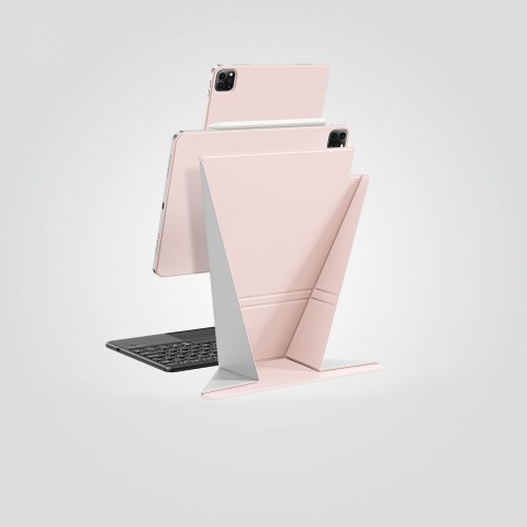 
Apsauginis dėklas su stovu, skirtas „iPad Air M3 11“ - rožinis
