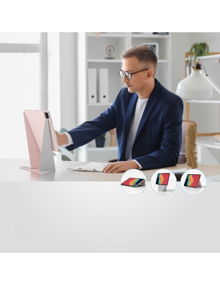 
Apsauginis dėklas su stovu, skirtas „iPad Air M3 11“ - rožinis
