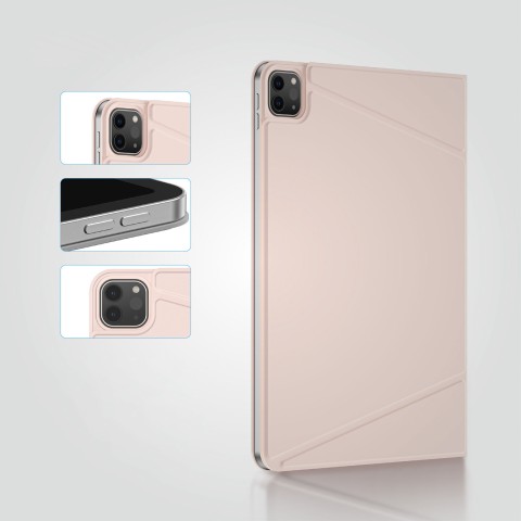
Apsauginis dėklas su stovu, skirtas „iPad Air M3 11“ - rožinis
