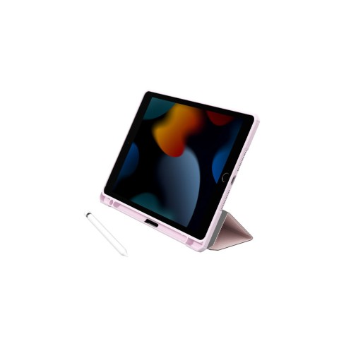 
Dėklas su stovu ir rašiklio laikikliu, skirtas „iPad Air M3 11“ - rožinis
