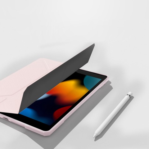 
Dėklas su stovu ir rašiklio laikikliu, skirtas „iPad Air M3 11“ - rožinis
