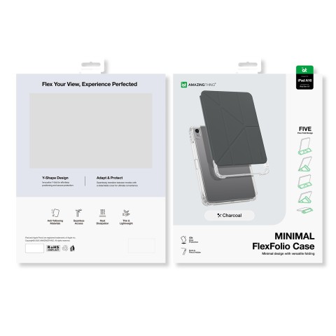 
Apsauginis dėklas su stovu, skirtas „iPad 11& 39 & 39 2025“ – tamsiai pilkas
