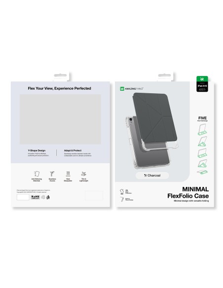 
Apsauginis dėklas su stovu, skirtas „iPad 11& 39 & 39 2025“ – tamsiai pilkas
