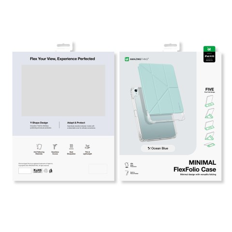 
Apsauginis dėklas su stovu, skirtas „iPad 11& 39 & 39 2025“ – mėlynas
