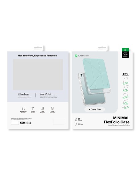 
Apsauginis dėklas su stovu, skirtas „iPad 11& 39 & 39 2025“ – mėlynas
