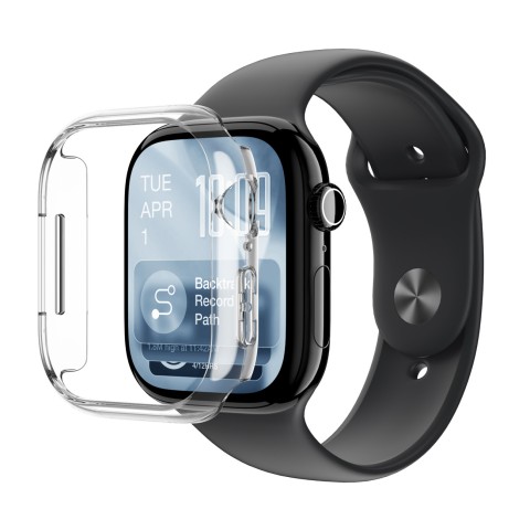 
„Apple Watch Series 11“ 46 mm minimalaus apsauginio dėklo – skaidrus
