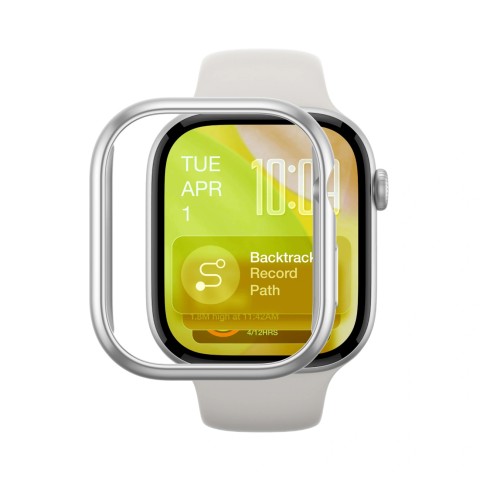 
„Apple Watch Series 11“ 46 mm minimalaus apsauginio dėklo – sidabro spalvos

