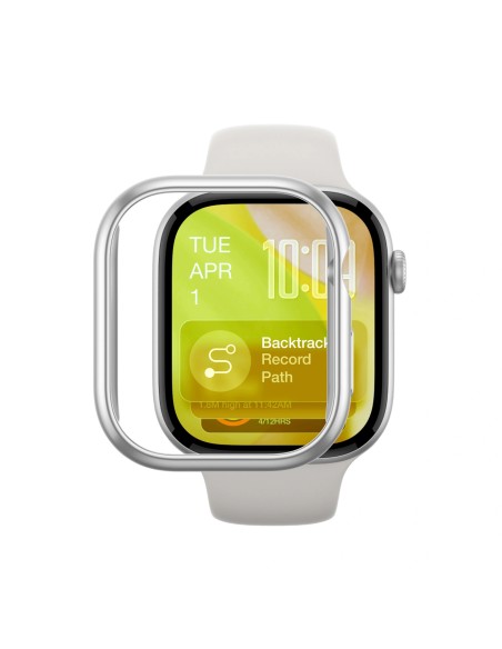 
„Apple Watch Series 11“ 46 mm minimalaus apsauginio dėklo – sidabro spalvos
