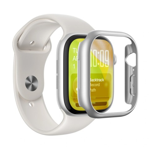 
„Apple Watch Series 11“ 46 mm minimalaus apsauginio dėklo – sidabro spalvos
