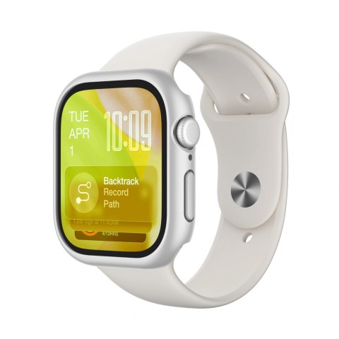 
„Apple Watch Series 11“ 46 mm minimalaus apsauginio dėklo – sidabro spalvos
