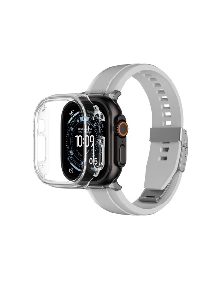 
„Apple Watch UItra 3“ 49 mm minimalaus apsauginio dėklo – skaidraus
