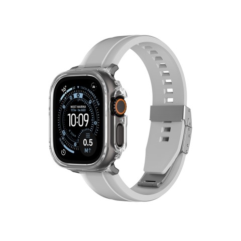 
„Apple Watch UItra 3“ 49 mm minimalaus apsauginio dėklo – skaidraus
