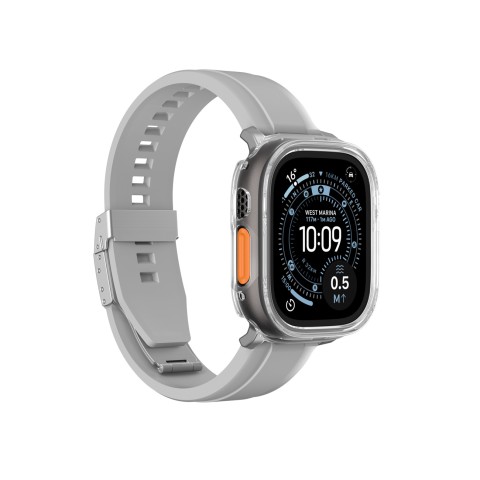 
„Apple Watch UItra 3“ 49 mm minimalaus apsauginio dėklo – skaidraus
