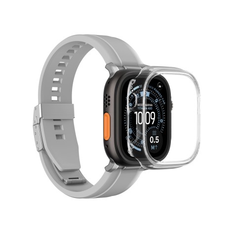 
„Apple Watch UItra 3“ 49 mm minimalaus apsauginio dėklo – skaidraus
