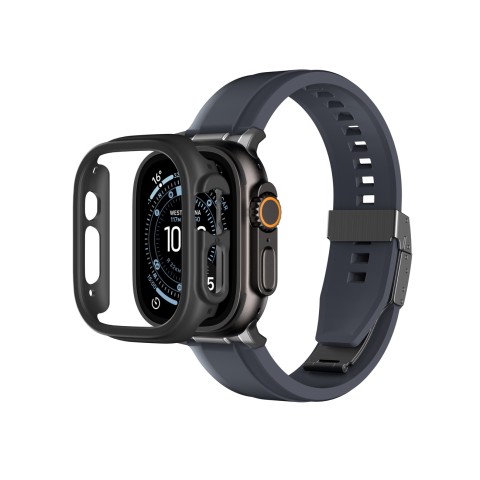 
„Apple Watch UItra 3“ 49 mm minimalaus apsauginio dėklo – juodo atspalvio
