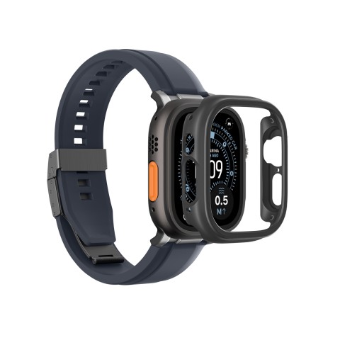 
„Apple Watch UItra 3“ 49 mm minimalaus apsauginio dėklo – juodo atspalvio
