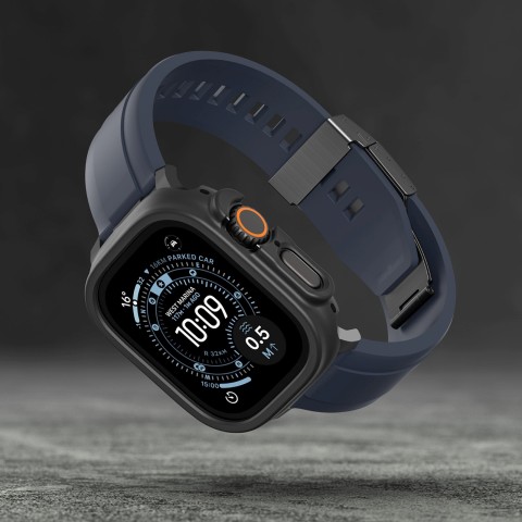 
„Apple Watch UItra 3“ 49 mm minimalaus apsauginio dėklo – juodo atspalvio
