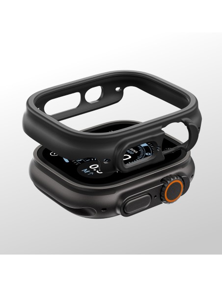 
„Apple Watch UItra 3“ 49 mm minimalaus apsauginio dėklo – juodo atspalvio
