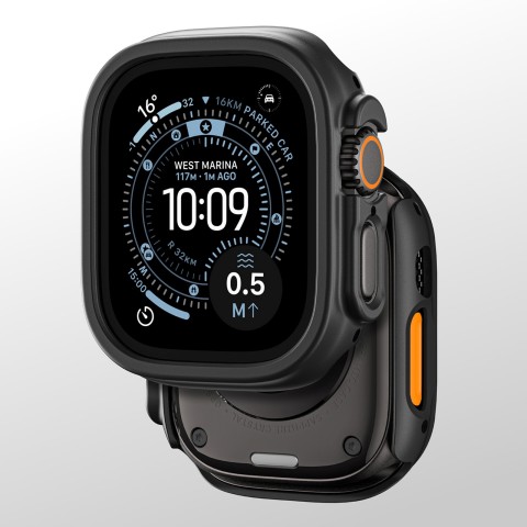 
„Apple Watch UItra 3“ 49 mm minimalaus apsauginio dėklo – juodo atspalvio
