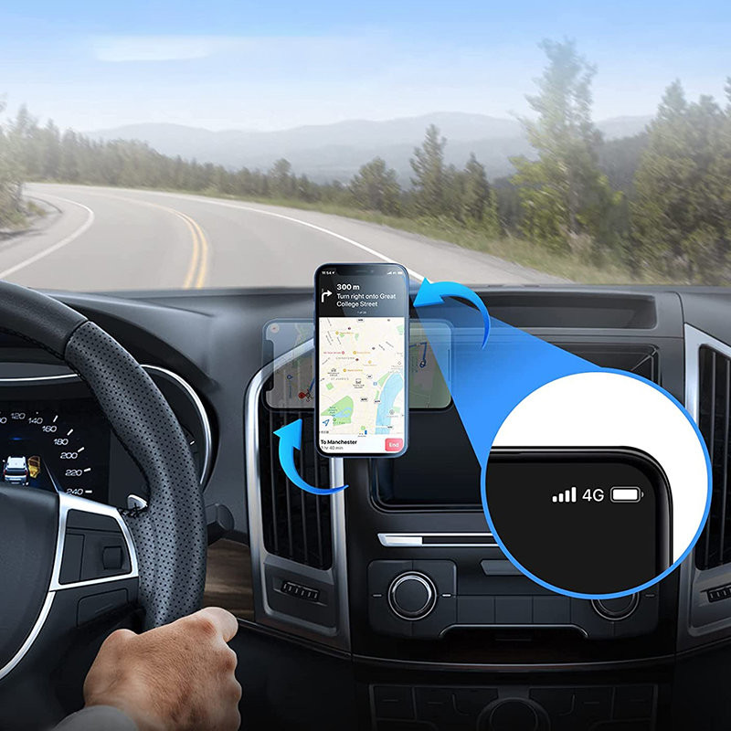 Magnetinis automobilinis telefono laikiklis tamsiai pilkas