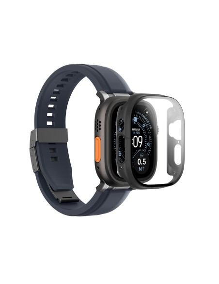 
„Radix Apple Watch UItra 3“ 49 mm ekrano apsauga su dėklu – juoda
