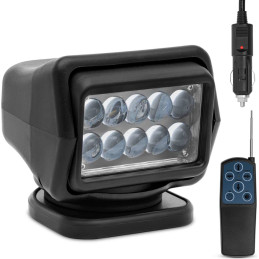 Prožektorius LED prožektorius su magnetiniu pagrindu ir nuotolinio valdymo pulteliu automobiliniam laivui 9-32V 50W