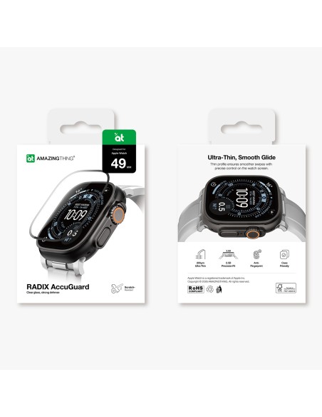 
„Radix Apple Watch UItra 3“ 49 mm ekrano apsauga
