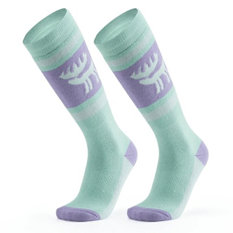
Slidinėjimo kojinės, dydis 43-48, L/ XL - violetinės-žalios
