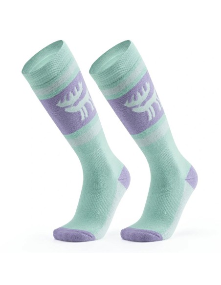 
Slidinėjimo kojinės, dydis 43-48, L/ XL - violetinės-žalios
