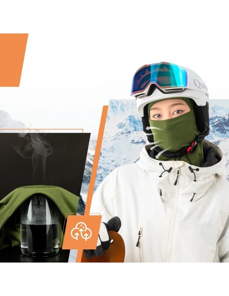 
Slidinėjimo balaklava dviračiui ar motociklui, L dydžio - žalia
