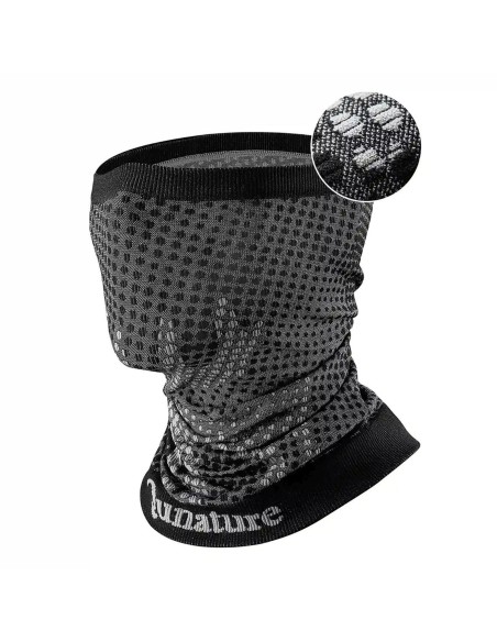 
Slidinėjimo šalikas, daugiafunkcinė sportinė bandana, universalus dydis - juodas
