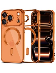 
„iPhone 17 Pro MagFlex MagSafe“ dėklas – permatomas oranžinis
