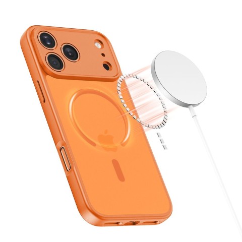 
„iPhone 17 Pro Max BasicMag MagSafe“ dėklas – oranžinis
