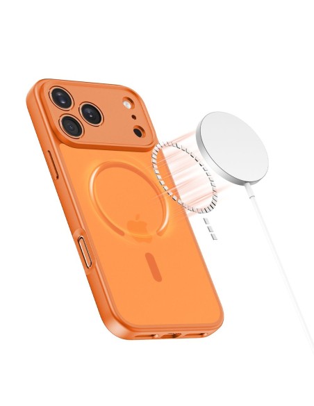 
„iPhone 17 Pro Max BasicMag MagSafe“ dėklas – oranžinis
