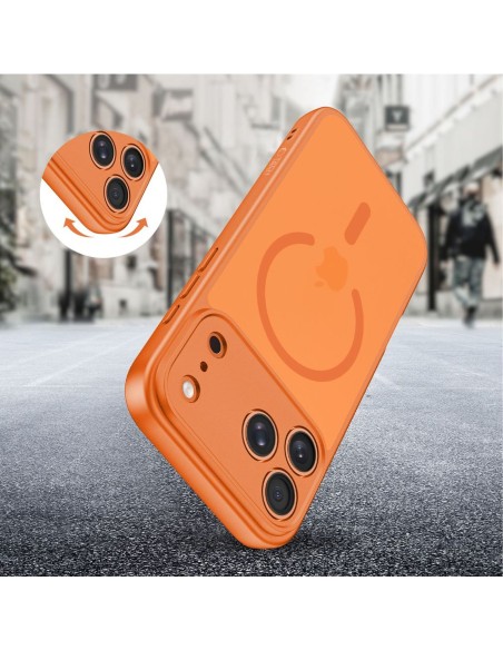 
„iPhone 17 Pro Max BasicMag MagSafe“ dėklas – oranžinis
