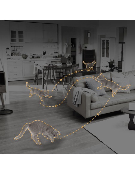 
1080p IR „Wi-Fi“ „Bluetooth“ apsaugos kamera patalpoms – balta
