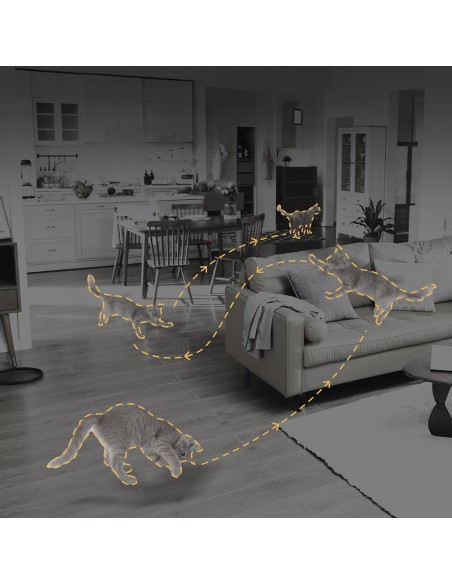 
2K IR „Wi-Fi“ „Bluetooth“ apsaugos kamera patalpoms – balta

