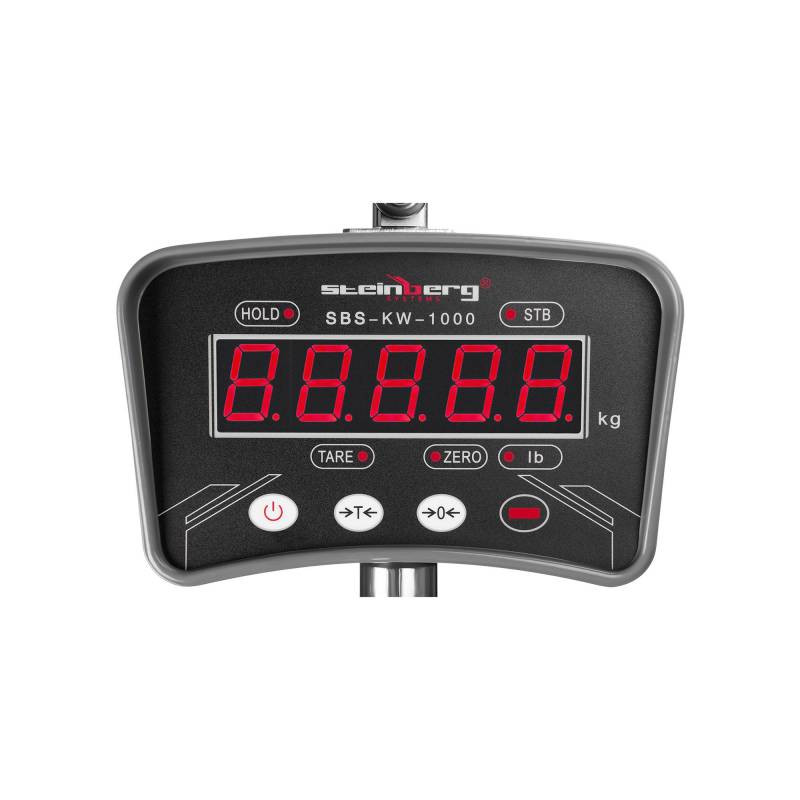 Pakabinamos kablio svarstyklės su LED nuotolinio valdymo pulteliu iki 1 tonos / 0,2 kg