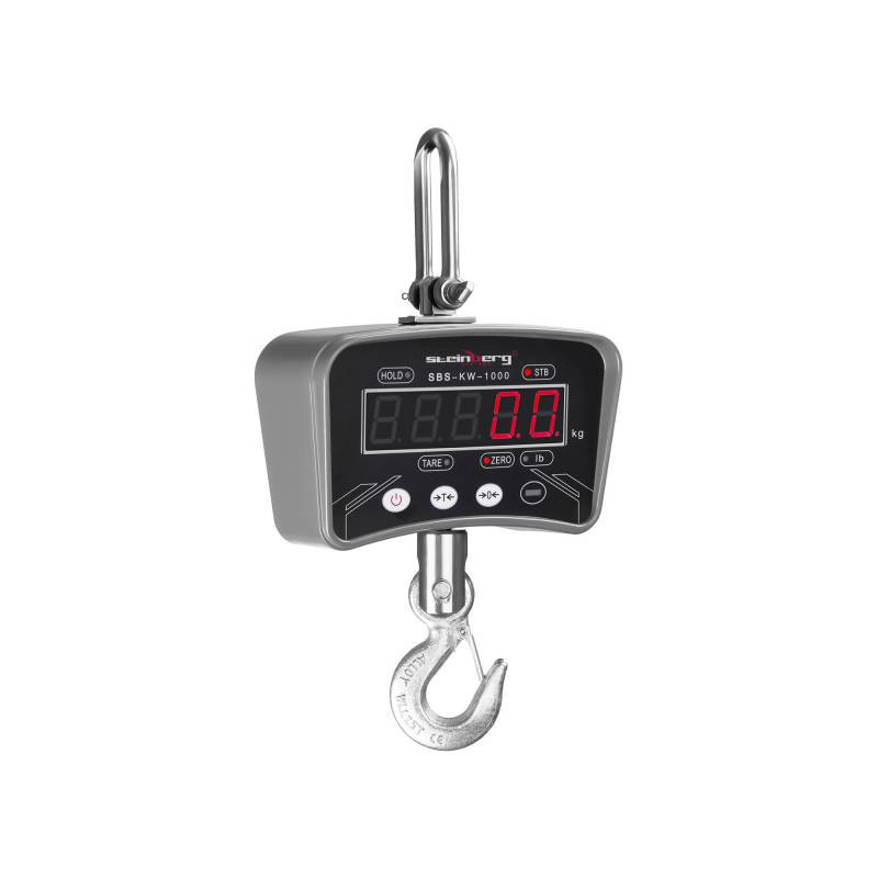 Pakabinamos kablio svarstyklės su LED nuotolinio valdymo pulteliu iki 1 tonos / 0,2 kg